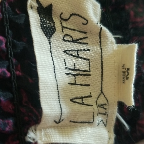 Like new! La Hearts Mandela Purple Big Flare BOHO Pants Size Medium - Picture 6 of 15